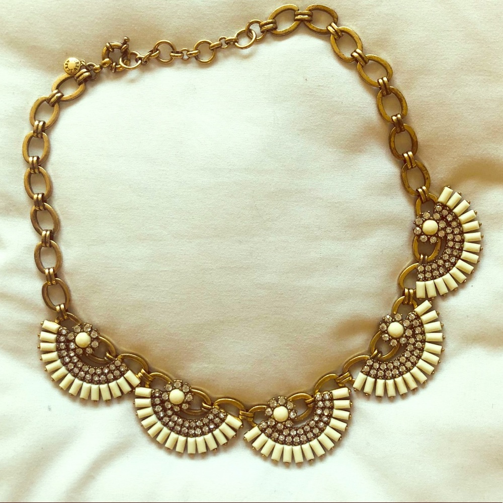J.Crew Ivory and Gold Necklace